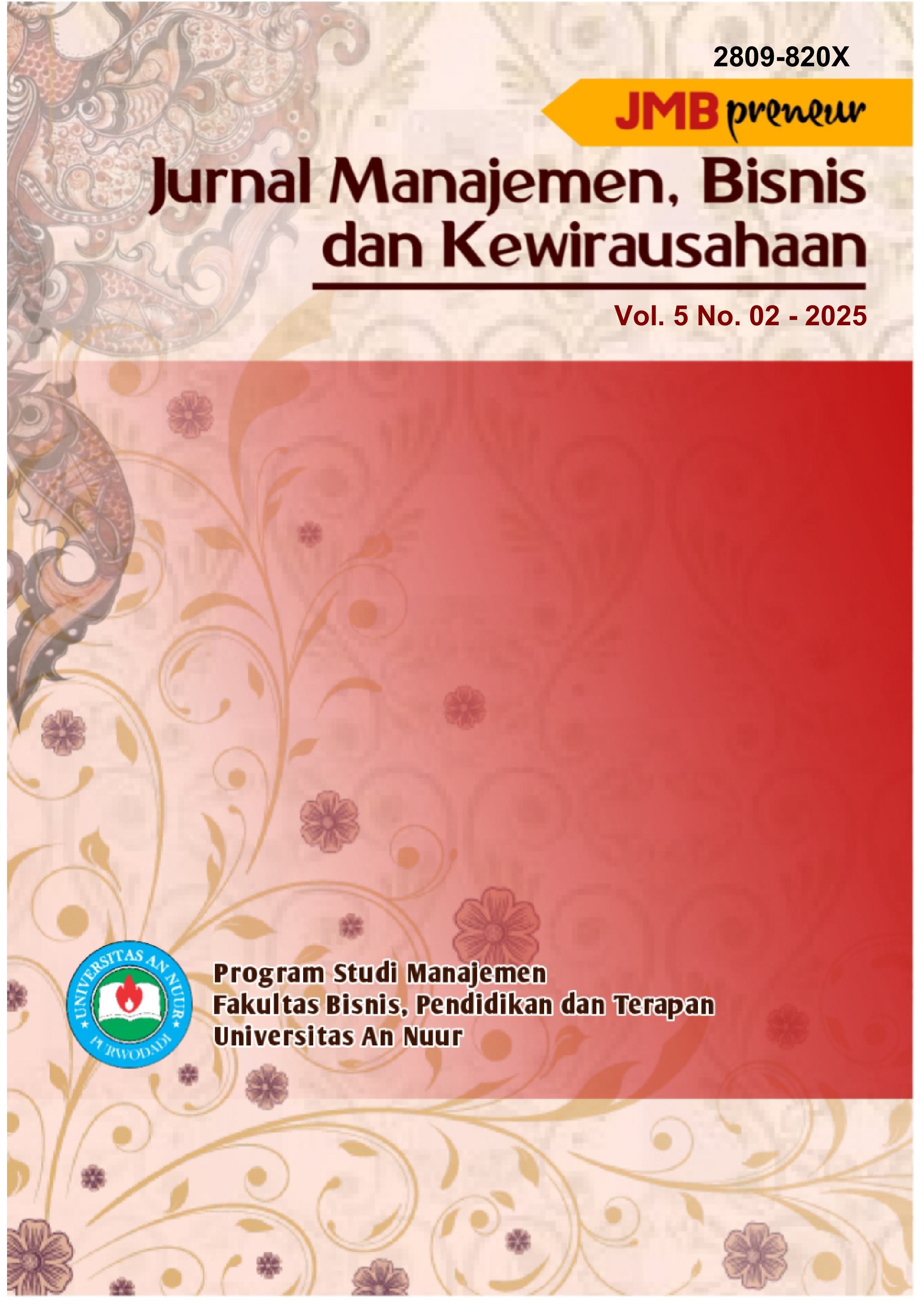 					View Vol. 5 No. 2 (2025): JMBPreneur
				